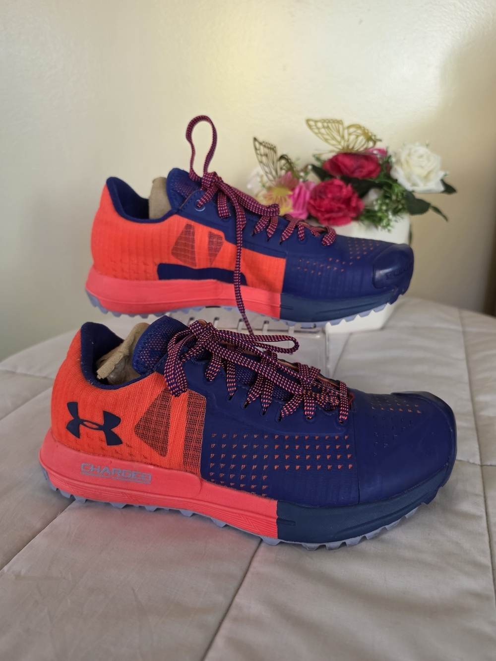 Under Armour Man's Horizon KTV 'Purple Coral Red' Size 7